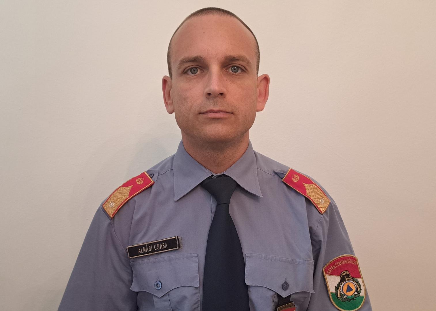 Almási Csaba tű. őrnagy